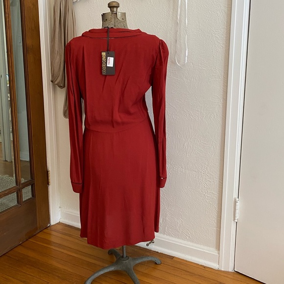 Roberto Cavalli Red Cutout Dress - Picture 2 of 5